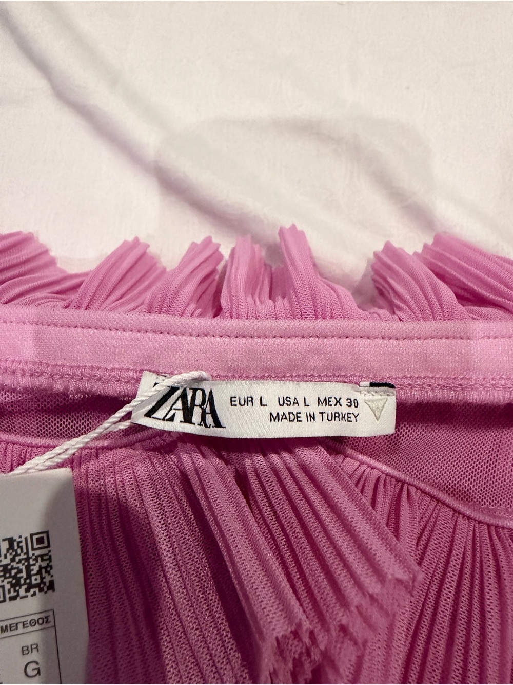 ZARA Pink Pleated Skater Skirt
